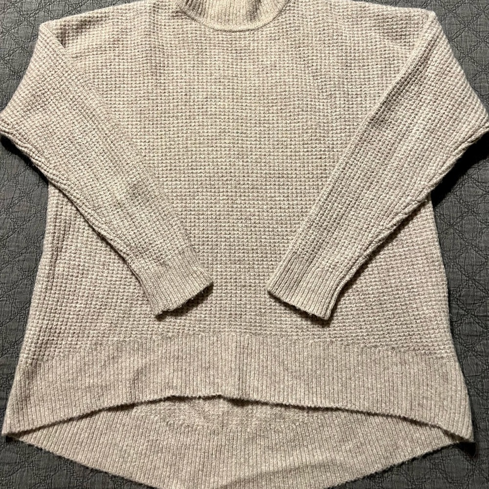 {{ Madewell Waffle Knit Turtle Neck Sweater }} - Picture 5 of 11